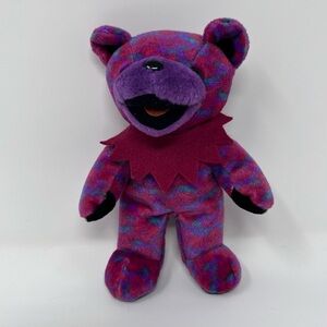 NWOT Jack-A-Roe Grateful Dead Liquid Blue Beanie Bear